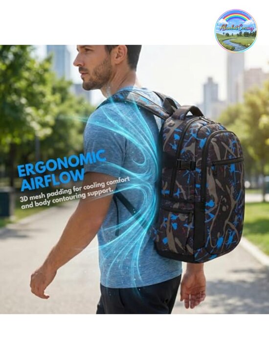 Laptop Backpack for School Travel Lightweight with USB Port main image 5